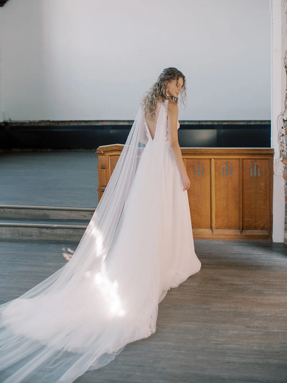 KAYA | Bridal Cape Veil