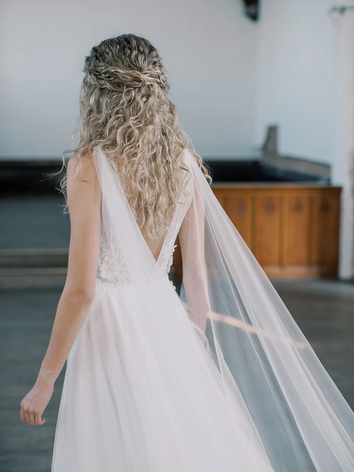 KAYA | Bridal Cape Veil