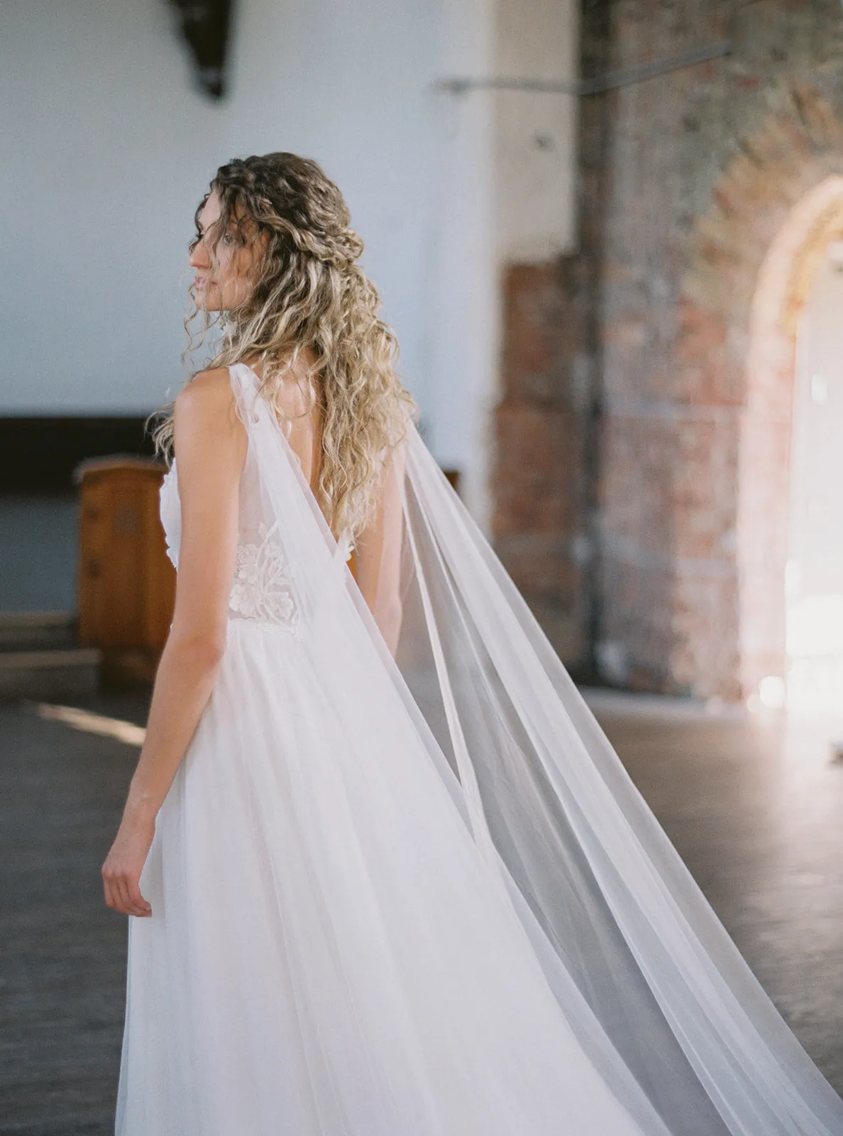 KAYA | Bridal Cape Veil