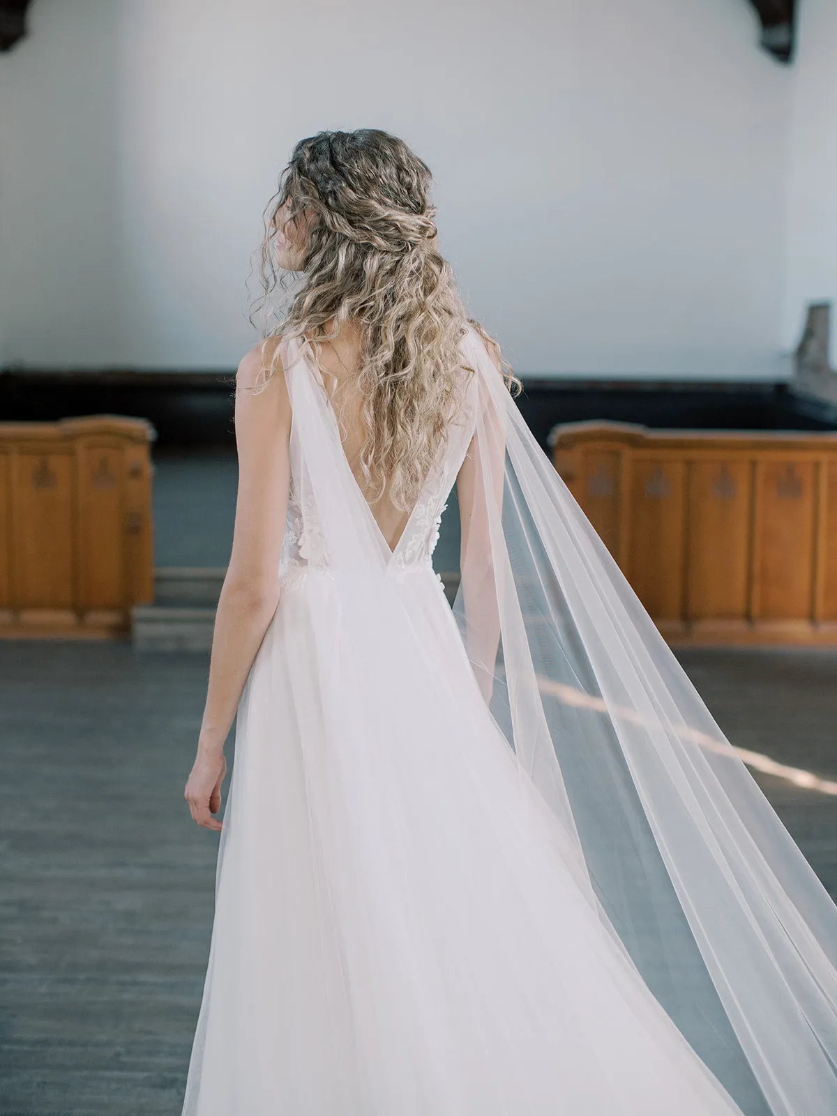 KAYA | Bridal Cape Veil