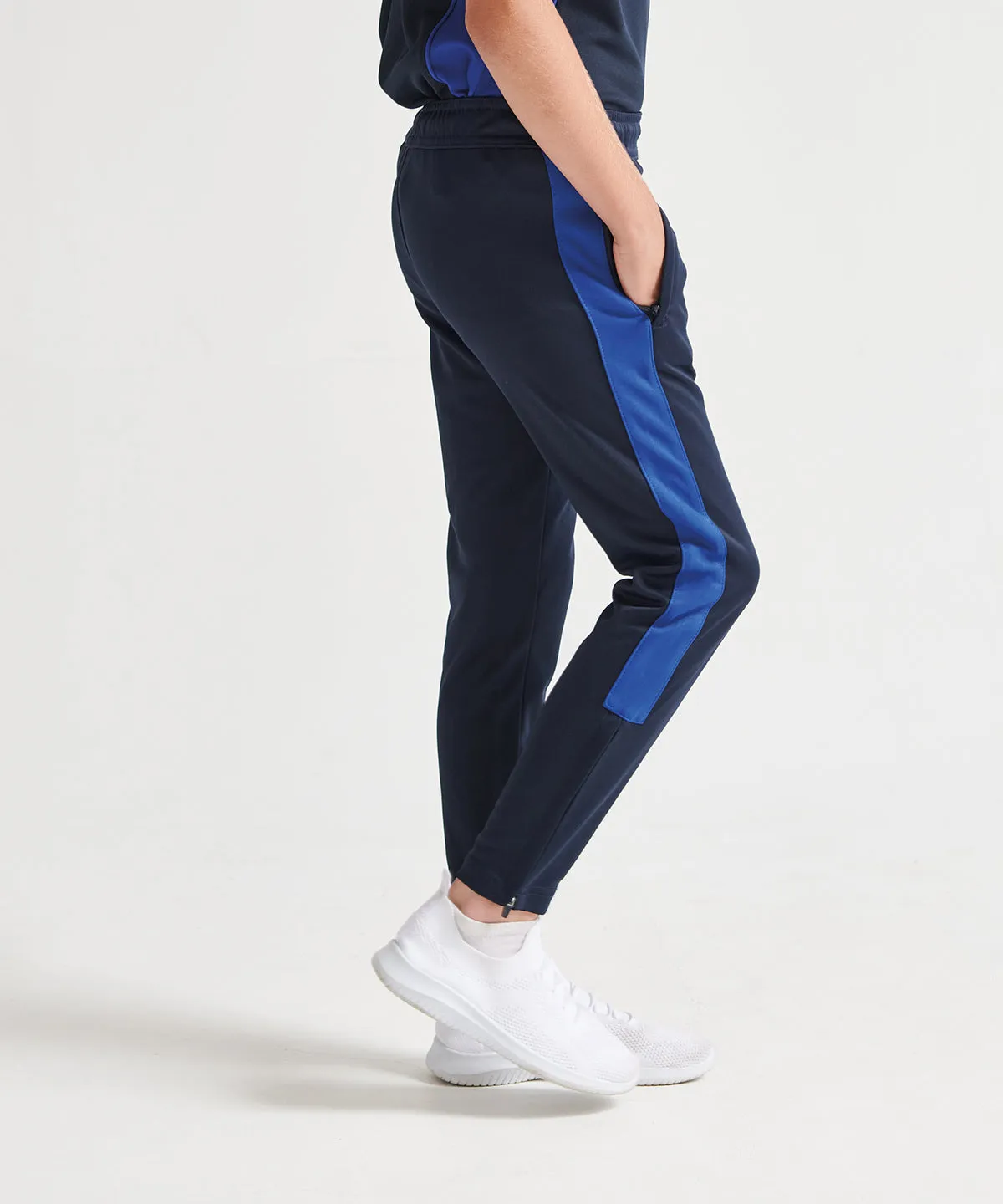 Kids knitted tracksuit pants | Navy