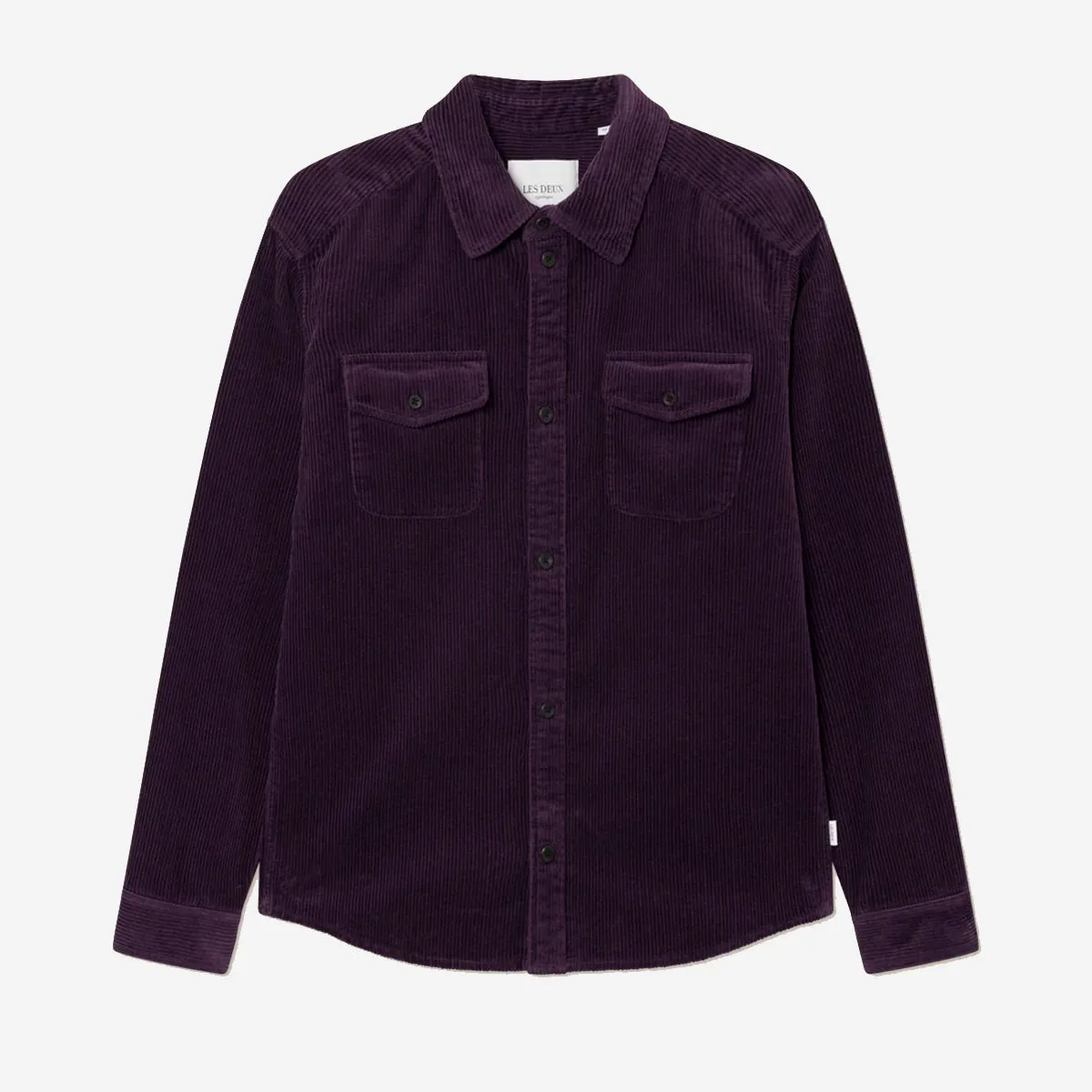 Kody Heavy Corduroy Overshirt - Blackberry