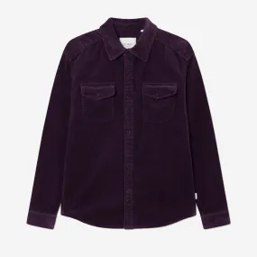 Kody Heavy Corduroy Overshirt - Blackberry