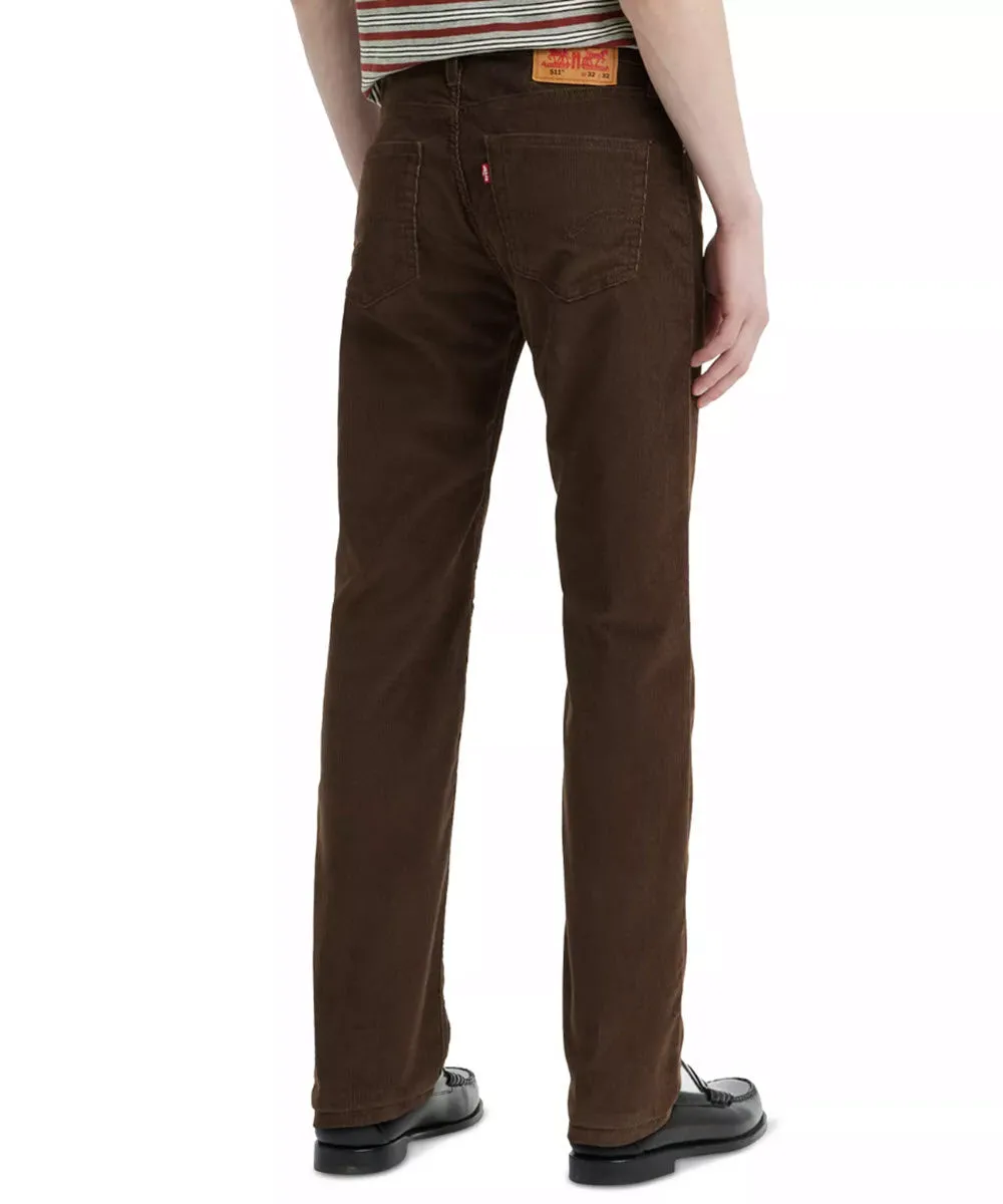 Levi's Men's 511 Slim Fit Jeans - Chocolate Brown Corduroy