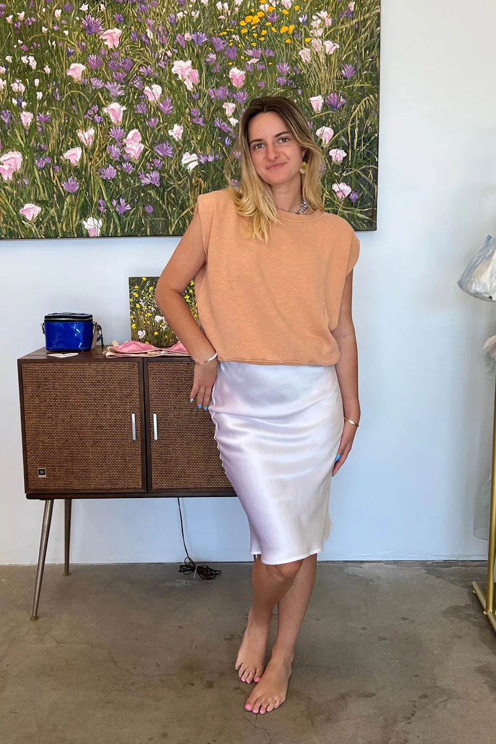 Lily Forbes - Sophia Bias Skirt: Rice