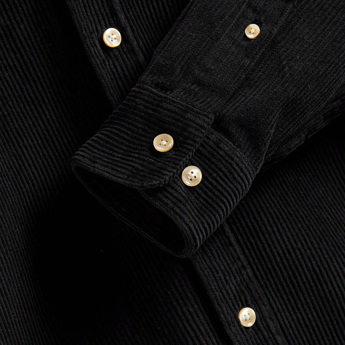 Lobo Corduroy Shirt - Black