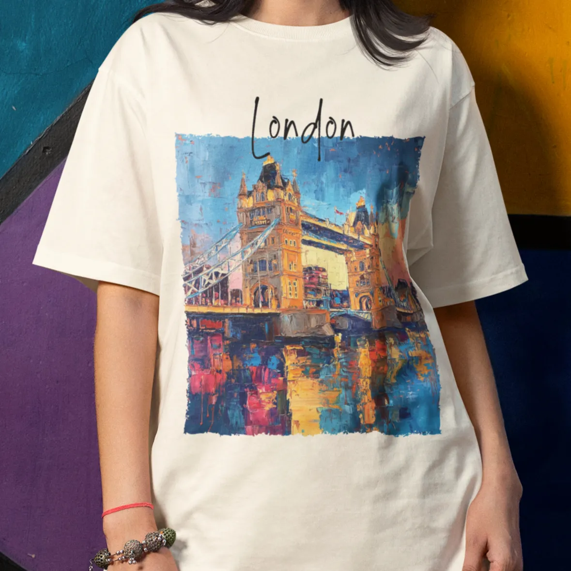 London Shirt, England T-Shirt, Comfort Colors Shirt, Tower Bridge Shirt, London Painting Shirt, London Gifts, London Landmark Shirt