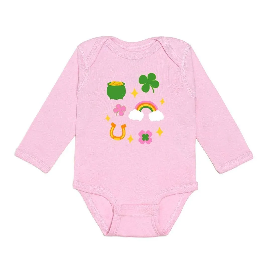 Lucky Doodle St. Patrick's Day Baby Bodysuit