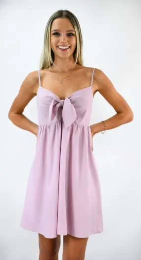 Mauve Over Babydoll Sundress