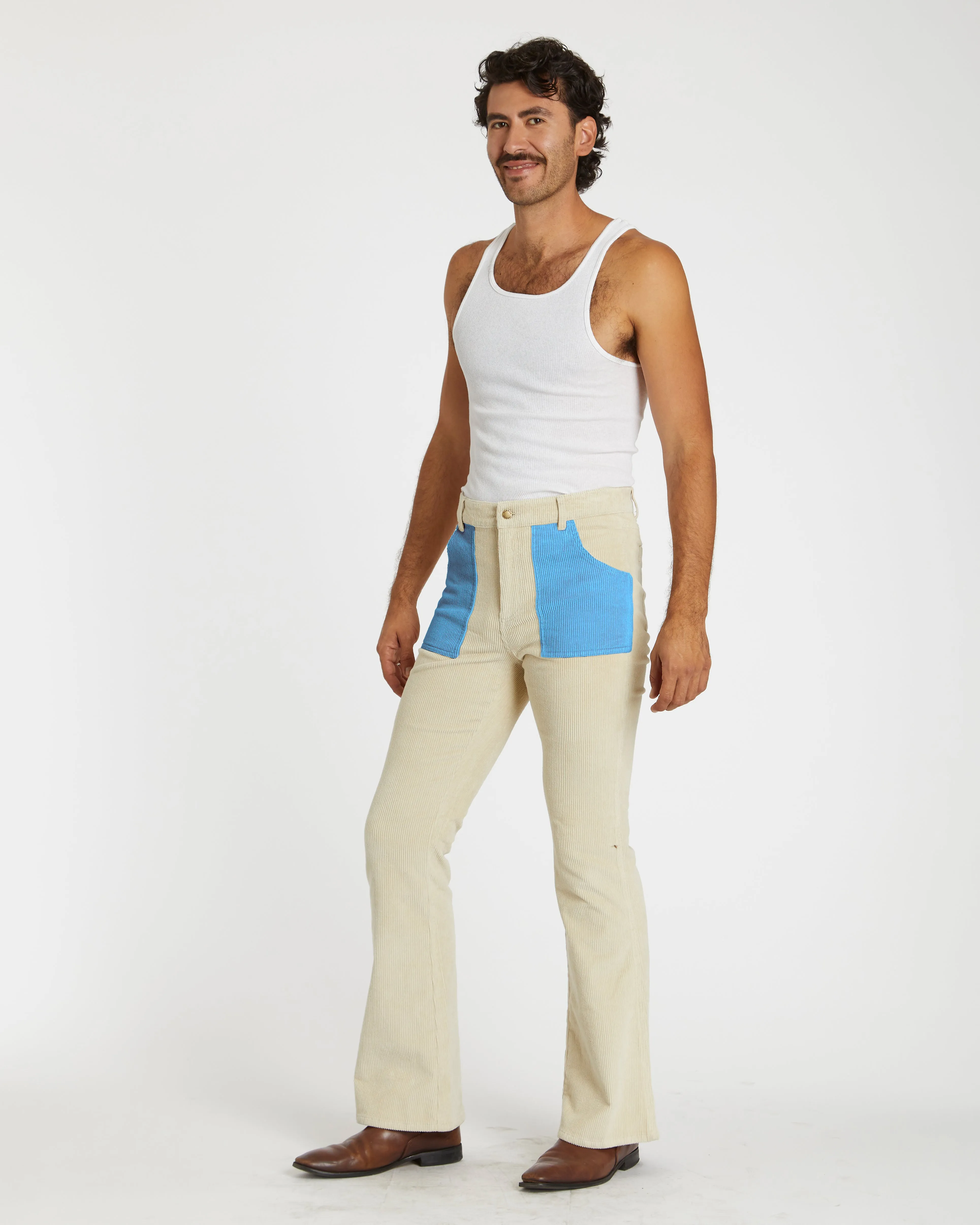 Men's Bell Bottom (Sand/Blue Poppy)