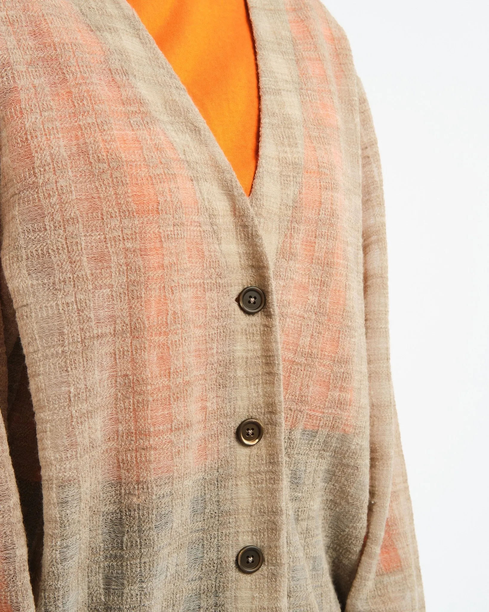 Midline Cardigan Grey Disintegration Check