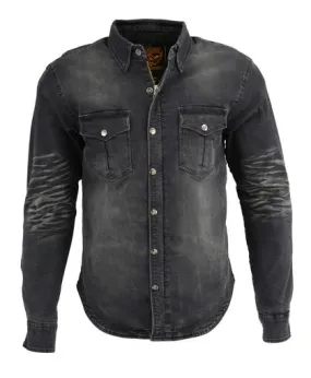 Milwaukee Performance MPM1620 Men's Armored Denim Biker Shirt with Aramid® by DuPont™ Fibers