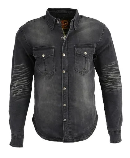 Milwaukee Performance MPM1620 Men's Armored Denim Biker Shirt with Aramid® by DuPont™ Fibers