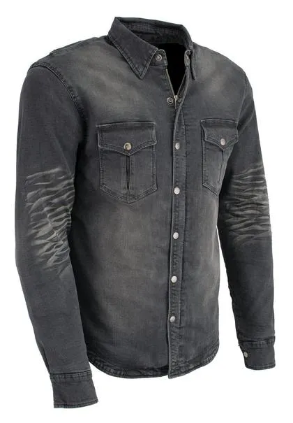 Milwaukee Performance MPM1620 Men's Armored Denim Biker Shirt with Aramid® by DuPont™ Fibers