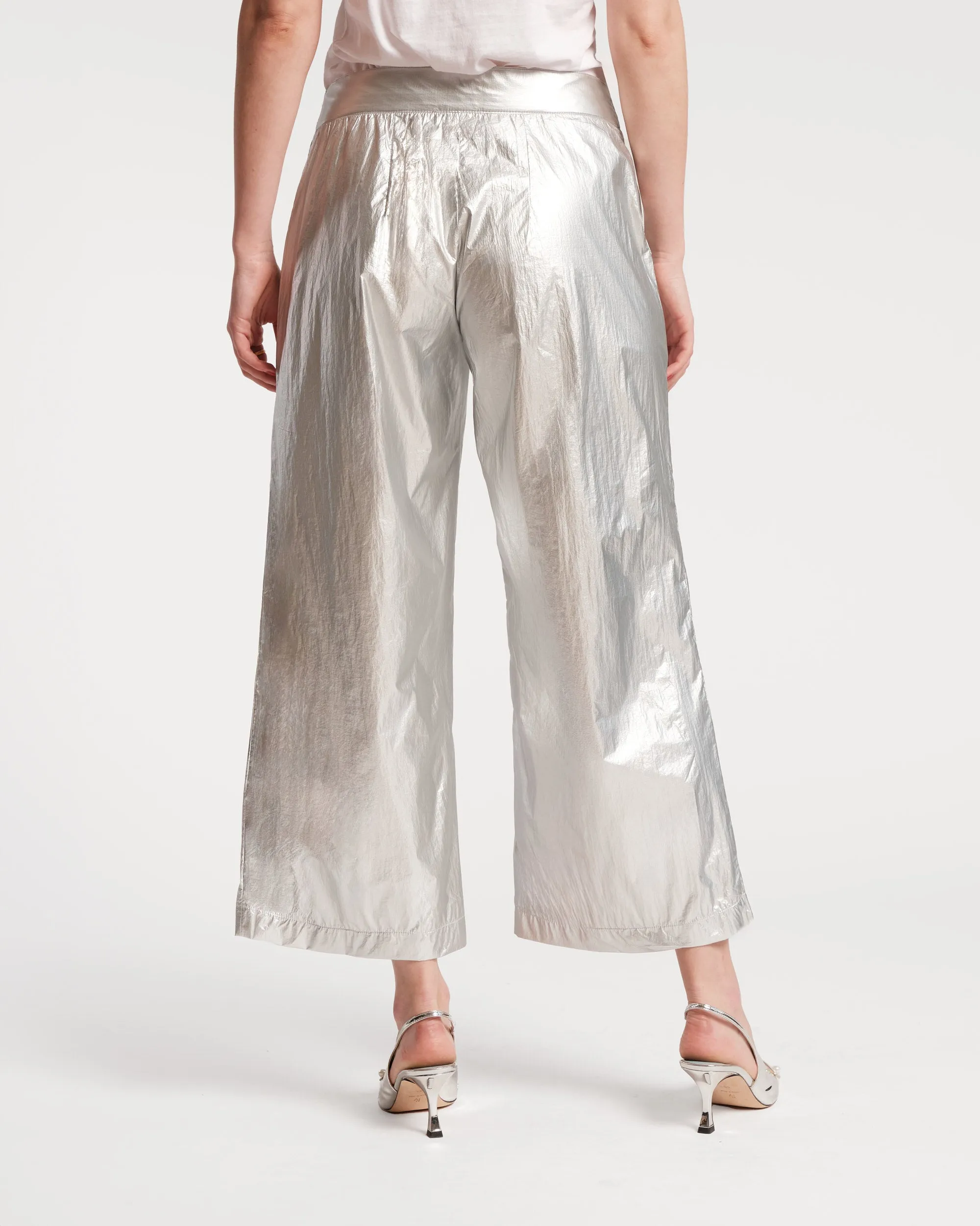 Mimi Metallic Silver Pant