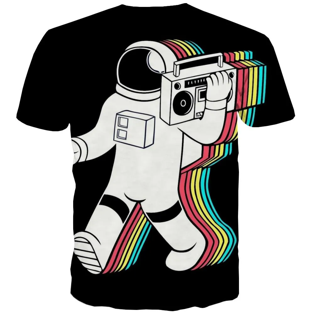 Music T-shirt Men Instrument Tshirt Printed Retro Tshirts Casual Electronic T-shirts 3d