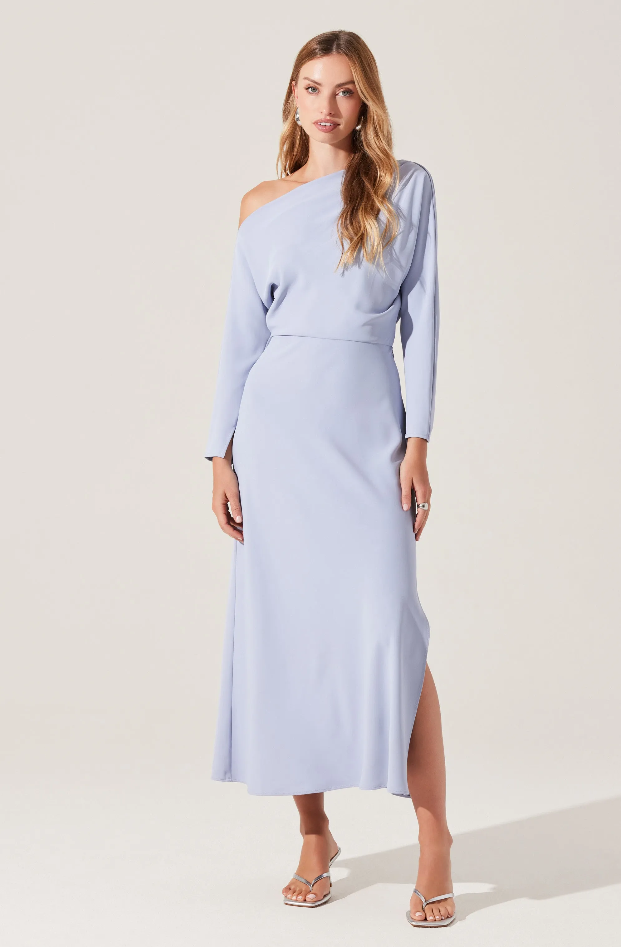 Naida Off Shoulder Midi Dress