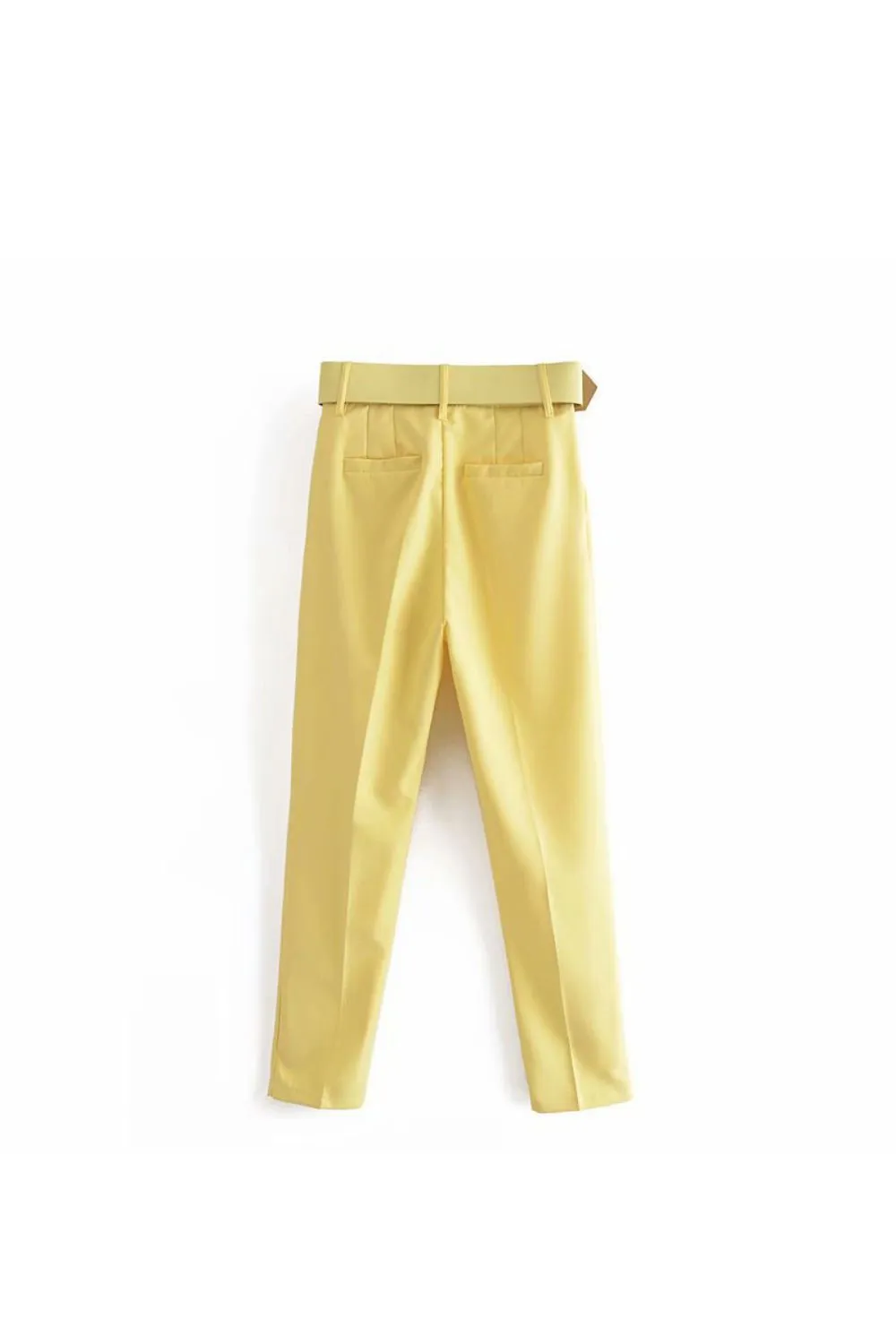 'Natalie' Belted High-Waist Pants (Multi Color)