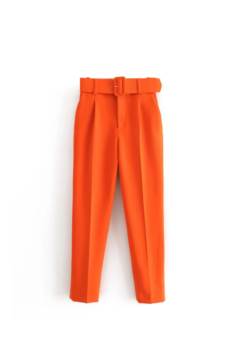 'Natalie' Belted High-Waist Pants (Multi Color)