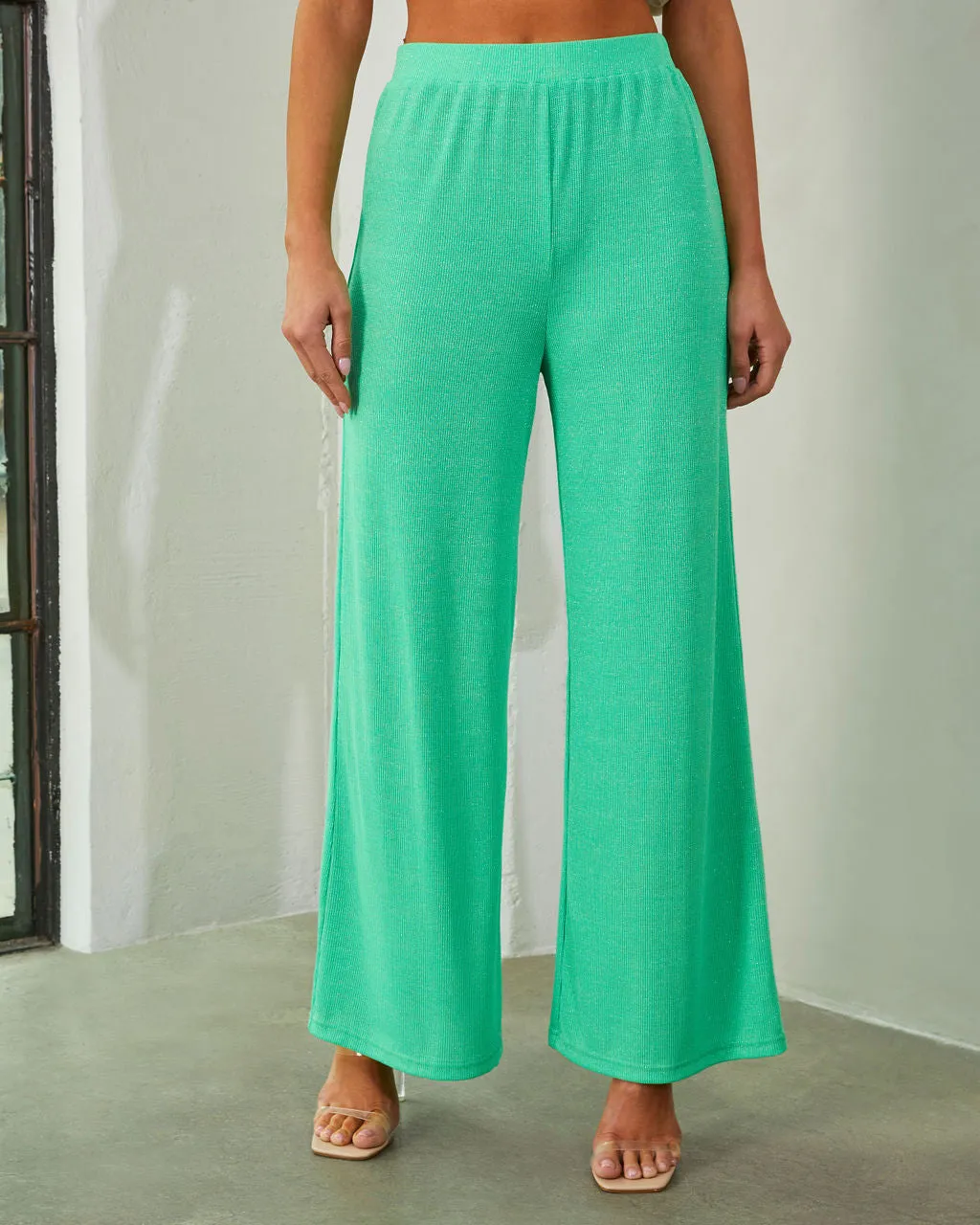 Netta Shimmer High Waist Pants