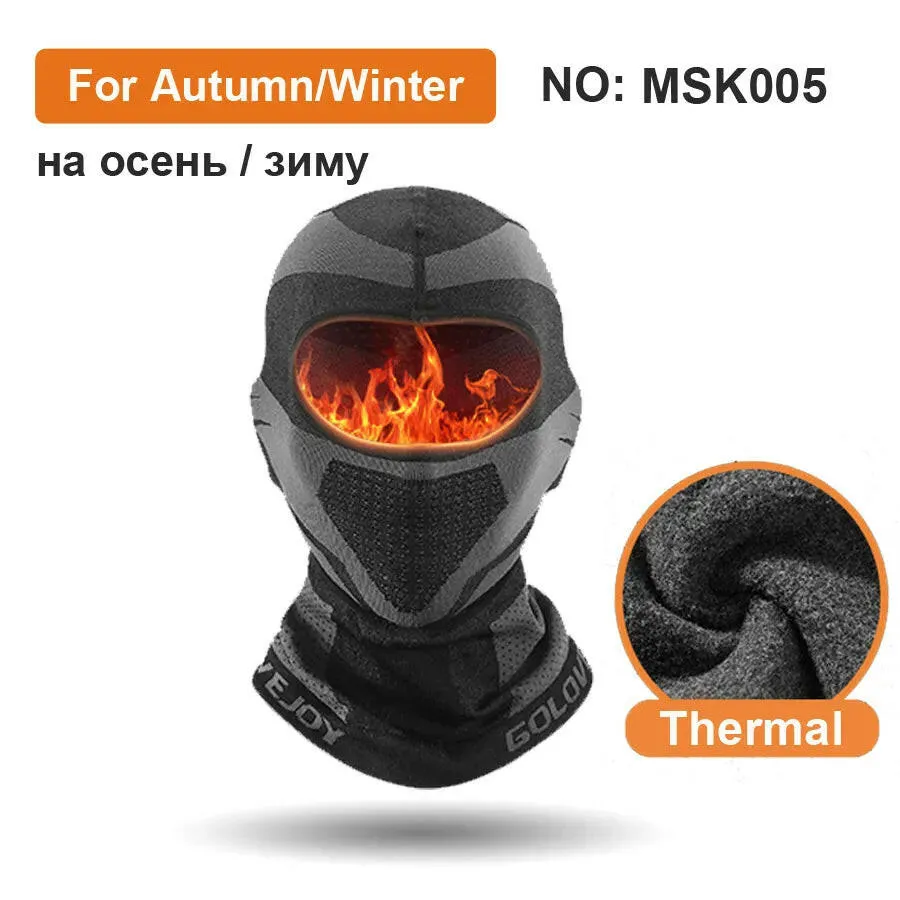 NEWBOLER Winter Thermal Cycling Face Mask Balaclava Head Cover Ski Bicycle Motocycle Windproof Soft Warm MTB Bike Hat Headwear