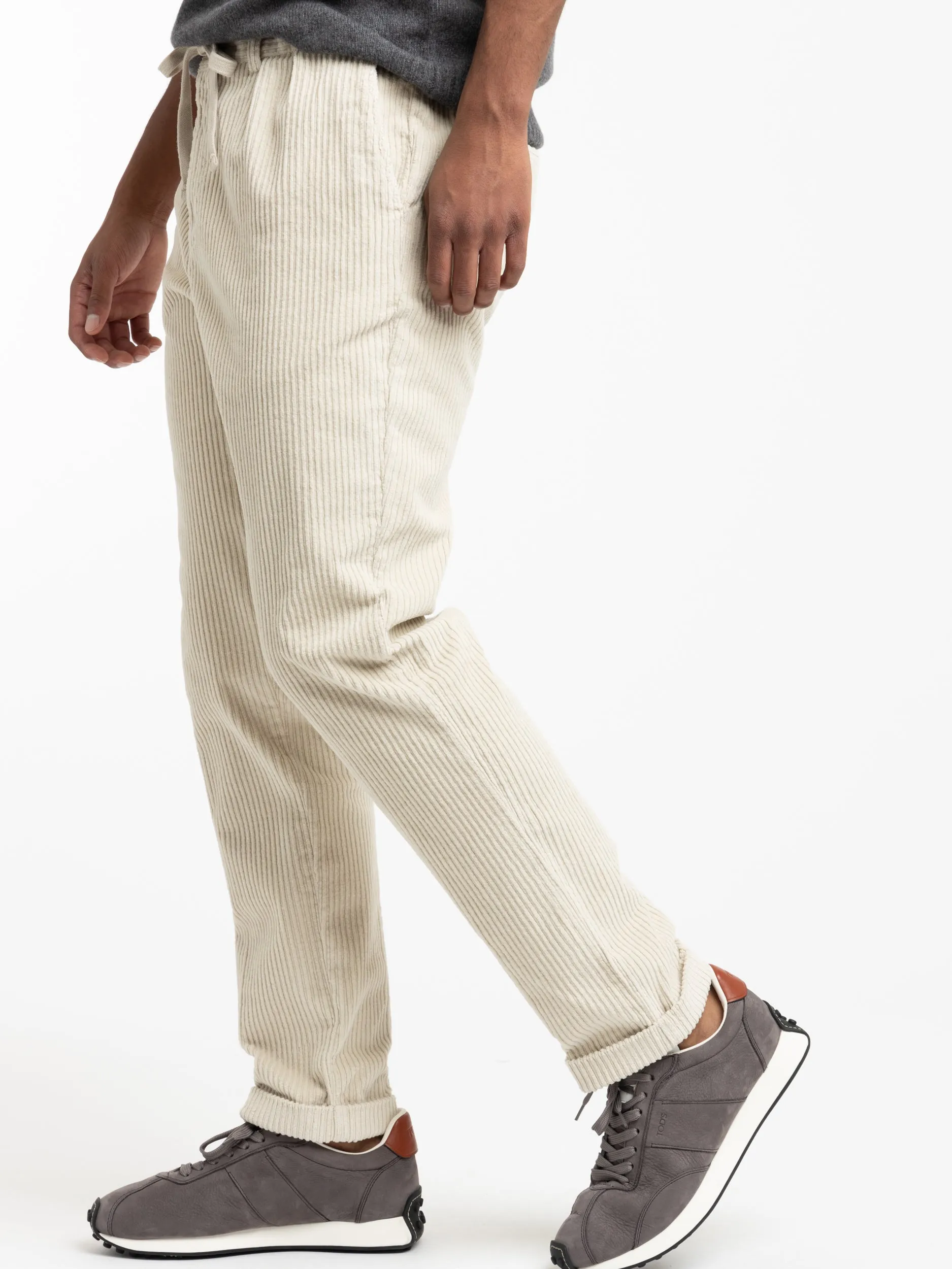 Off White Corduroy Jogger Pants