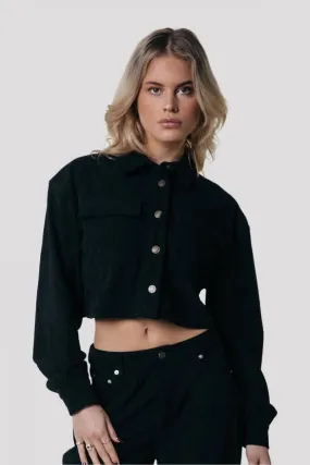 Olle Corduroy Blouse | Black