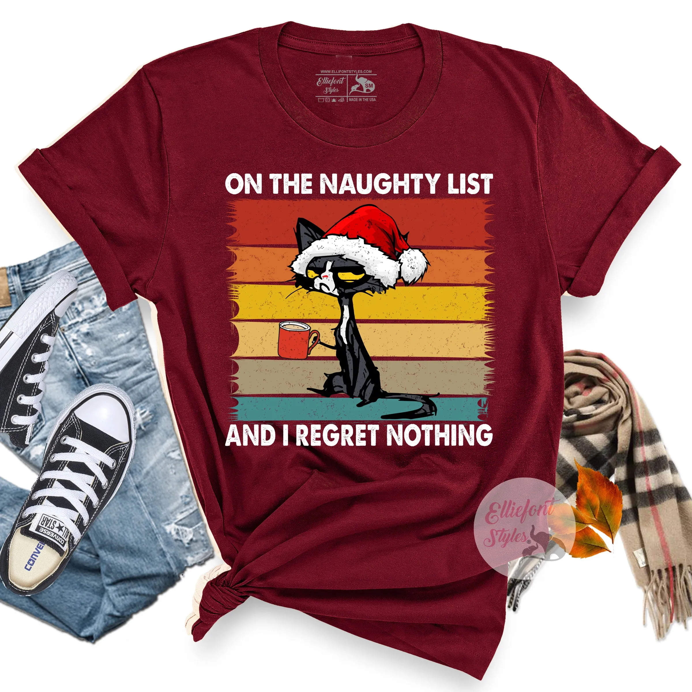 On The Naughty List I Regret Nothing Shirt