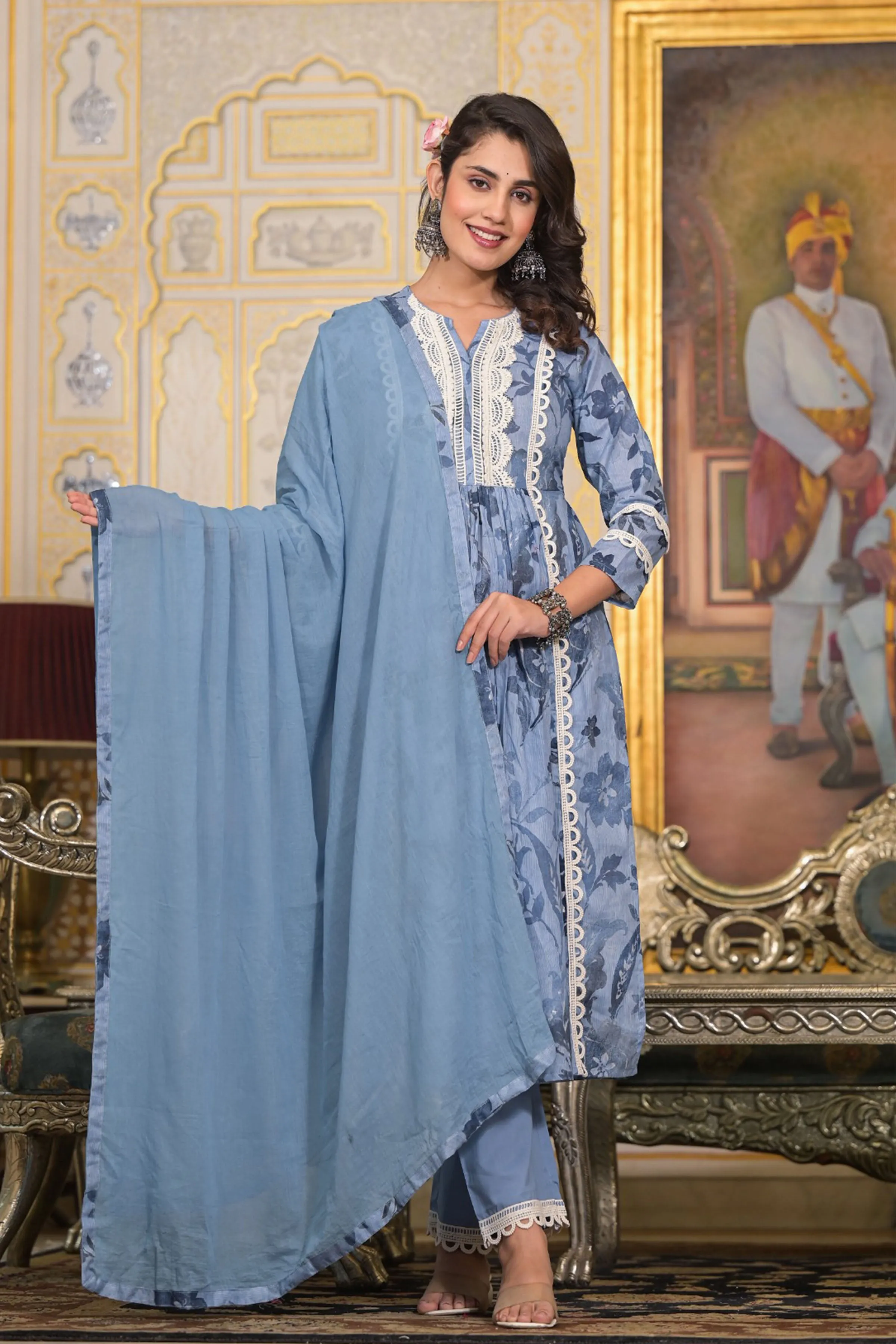 Orchid Blue Nyra Anarkali Set