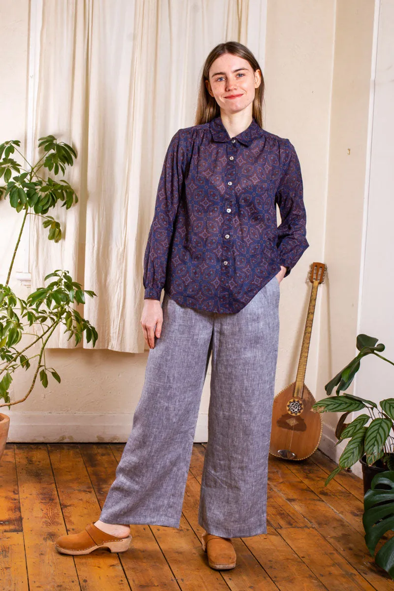 Paisley Park Blouse- Blue