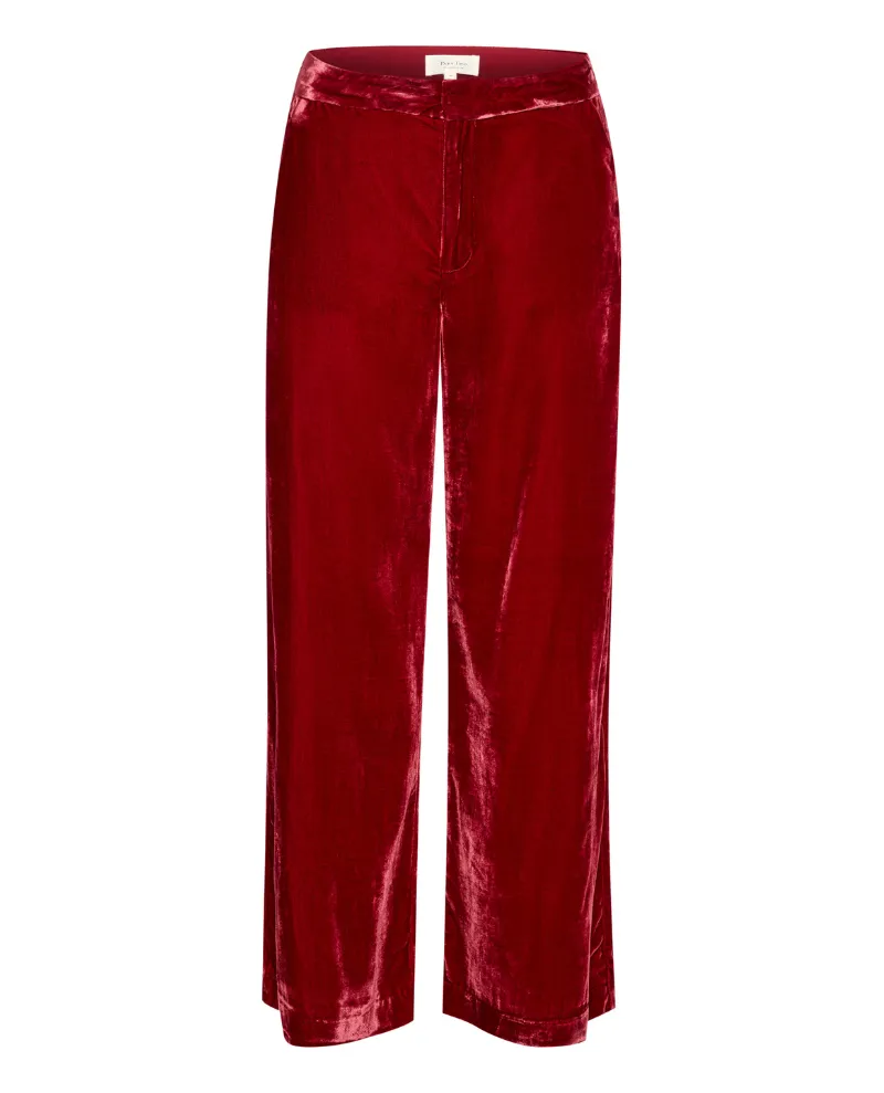 Part Two Ninnea Red Velvet Trousers