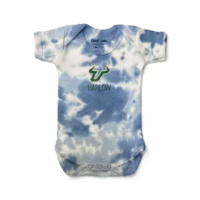 Personalized South Florida Bulls Tie Dye Bodysuit