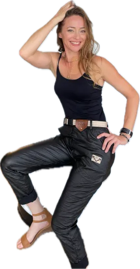 Pleather Stretch Pants