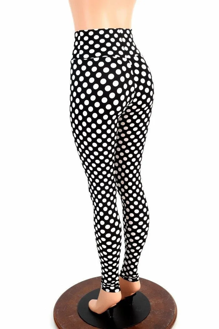 Polka Dot High Waist Pinup Leggings