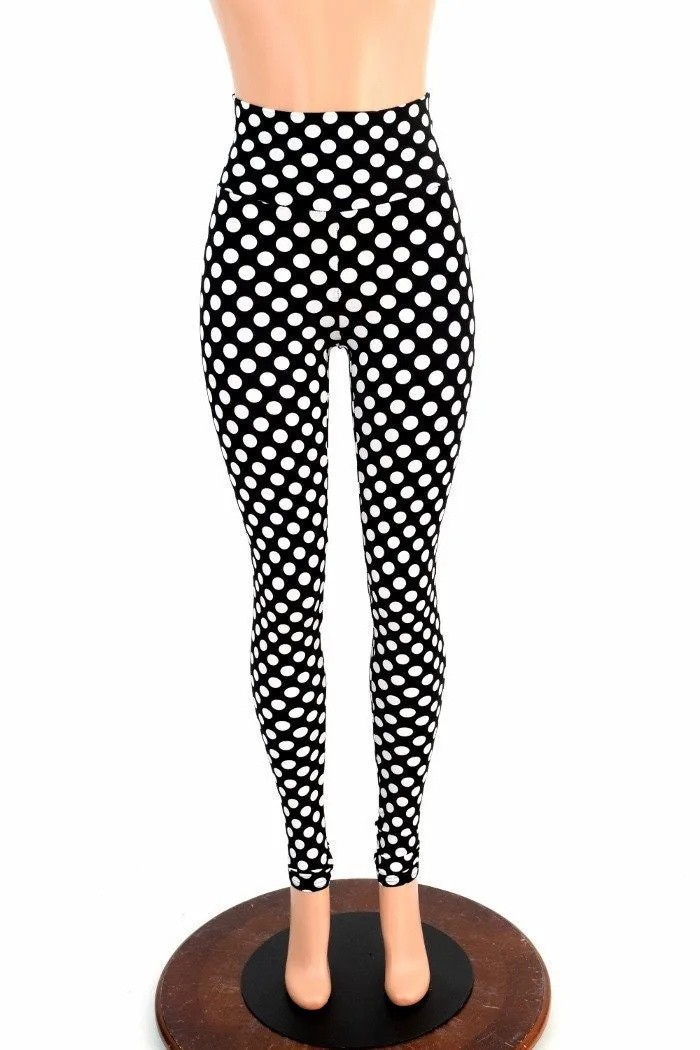 Polka Dot High Waist Pinup Leggings