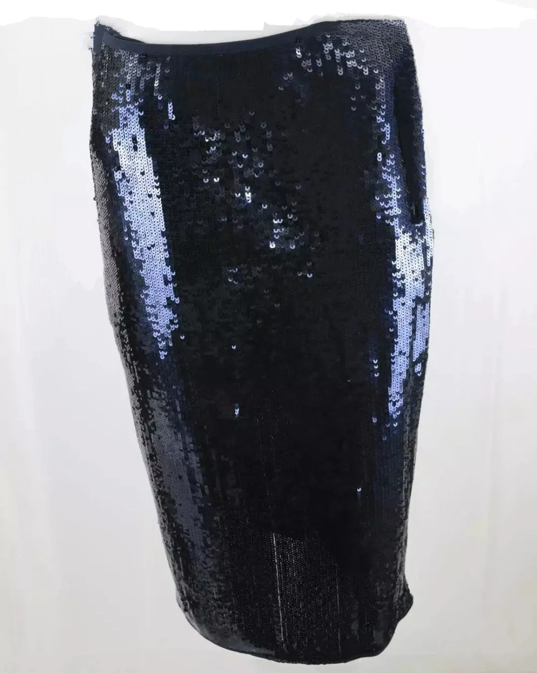 Preview Blue Stretch Sequin Skirt