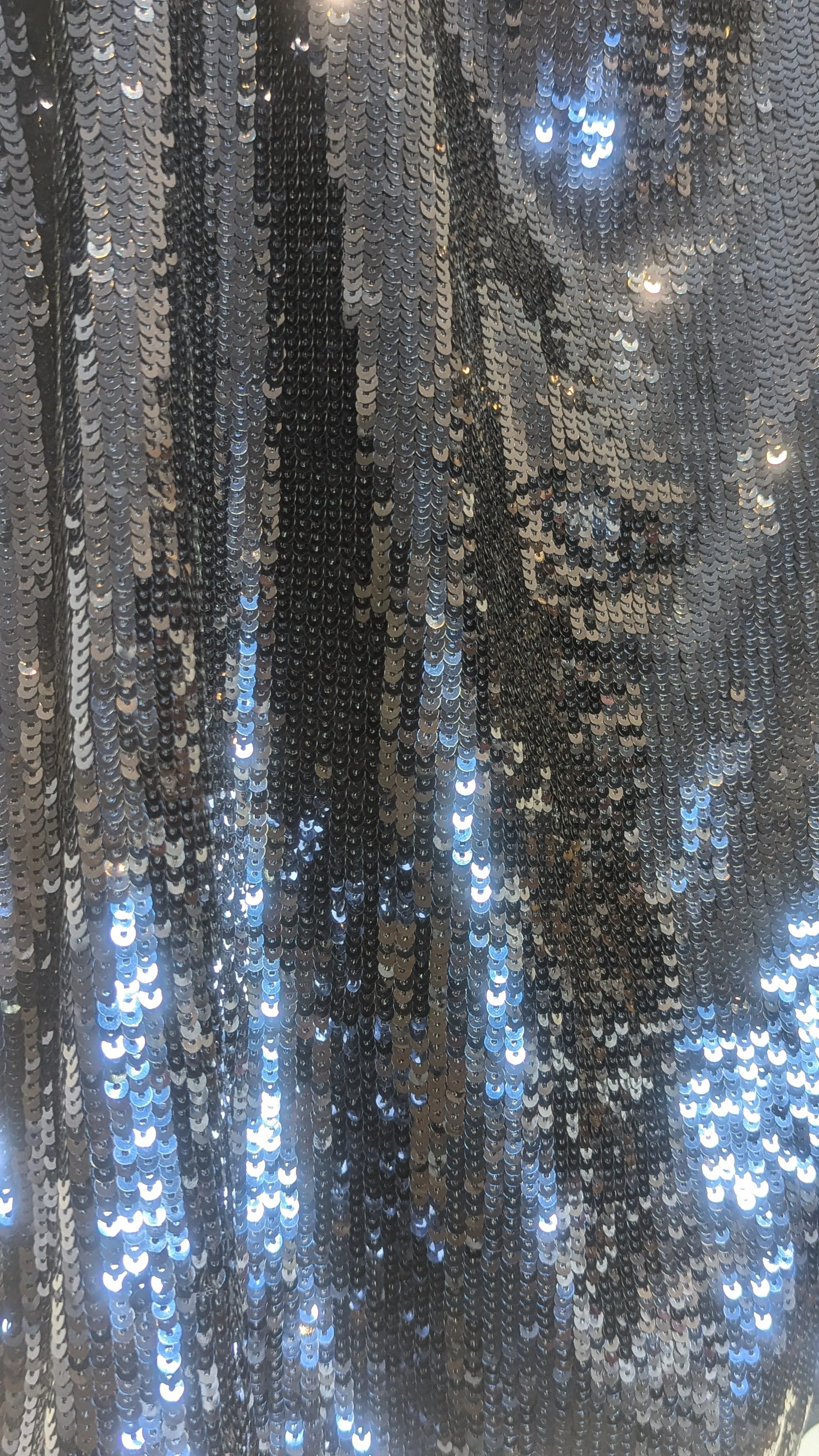 Preview Blue Stretch Sequin Skirt