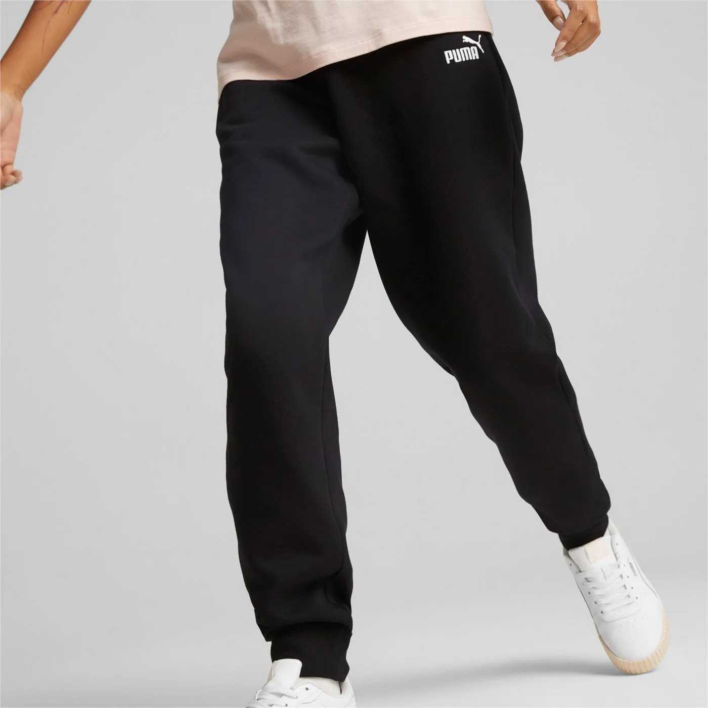 Puma pantalone da donna in cotone con polsino ESS  Embroidery High-Waist Pants FL cl 670007 01 black