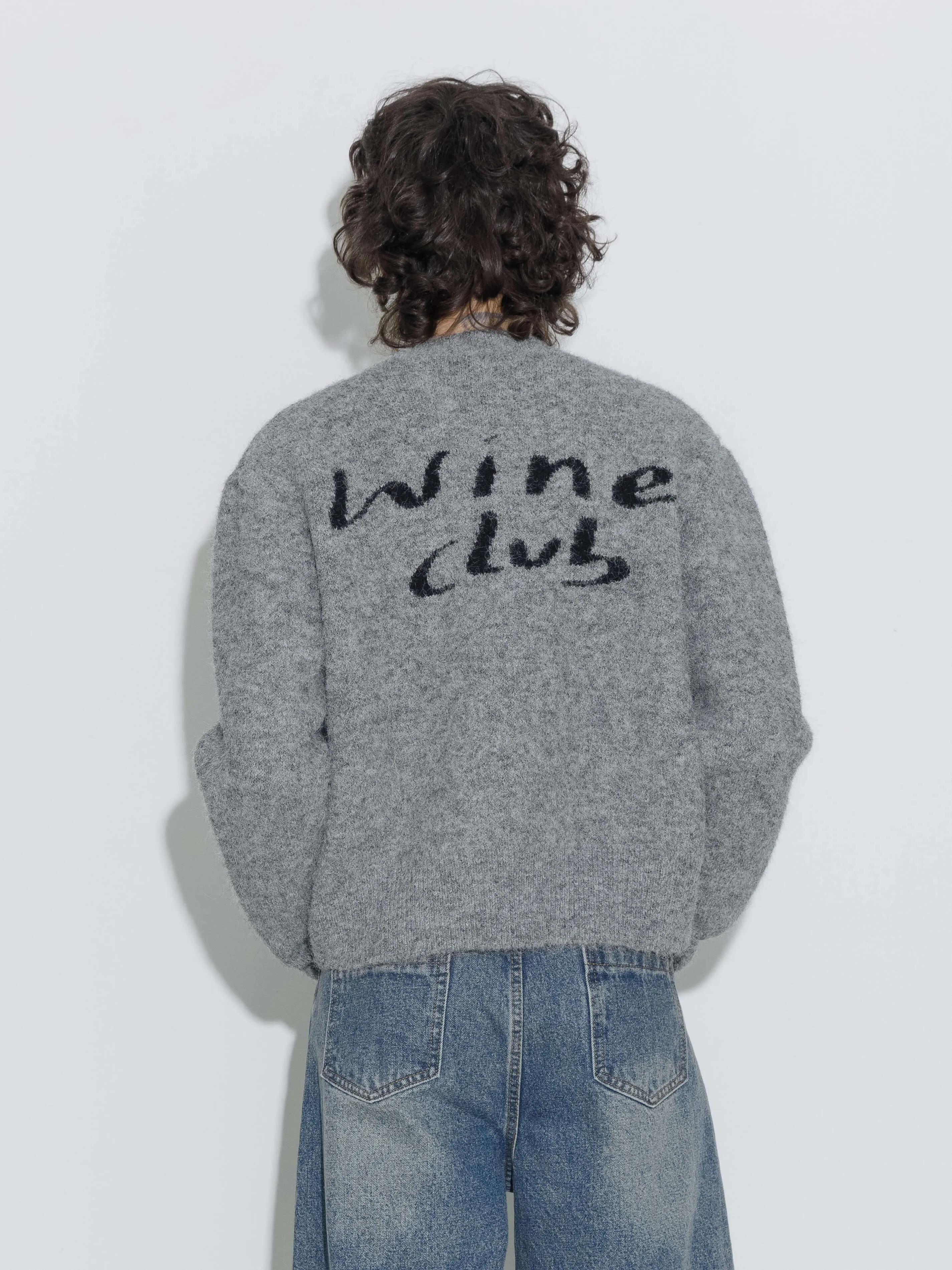 "CUBIC WINE CLUB" Cardigan