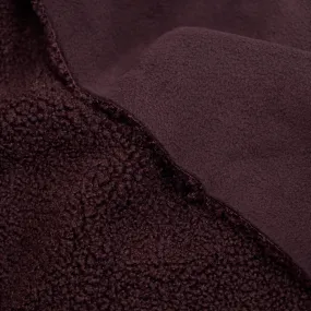 Remnant - 90cm - Teddy Fleece - Boysenberry