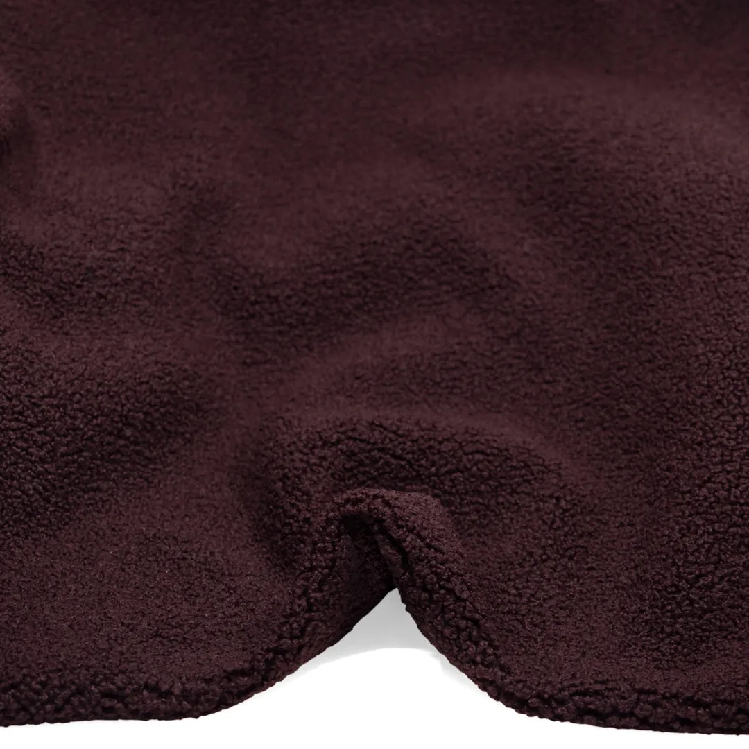 Remnant - 90cm - Teddy Fleece - Boysenberry