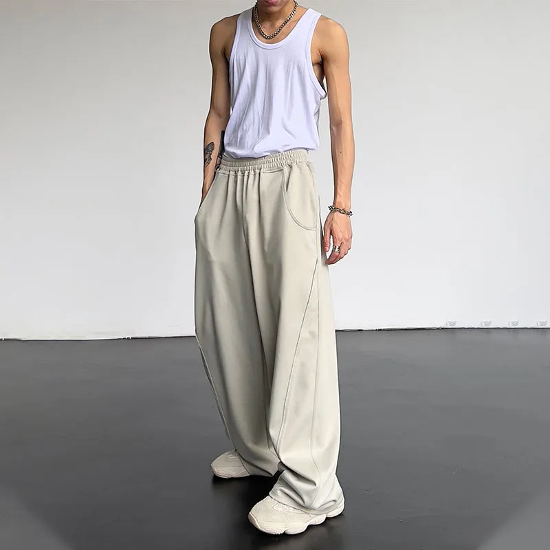 Retro High Waist Wide Leg Sweatpants