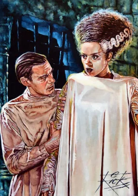 Rick Melton - Bride Of Frankenstein II - Classic Horror - Art Print