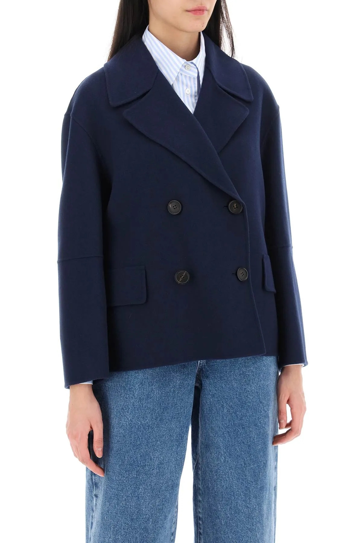 's Max Mara Cape Boxy Peacoat (Size - 38)