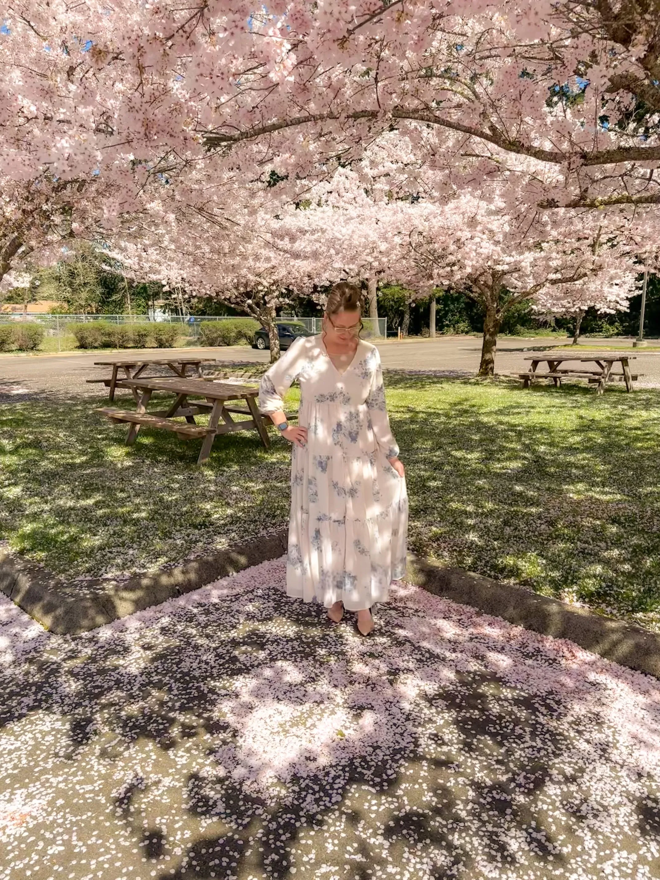 Sardinia Blue Floral Maxi Dress