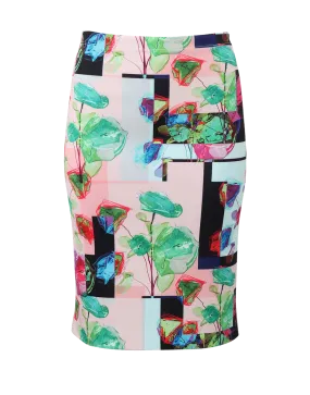 Scuba Floral Skirt