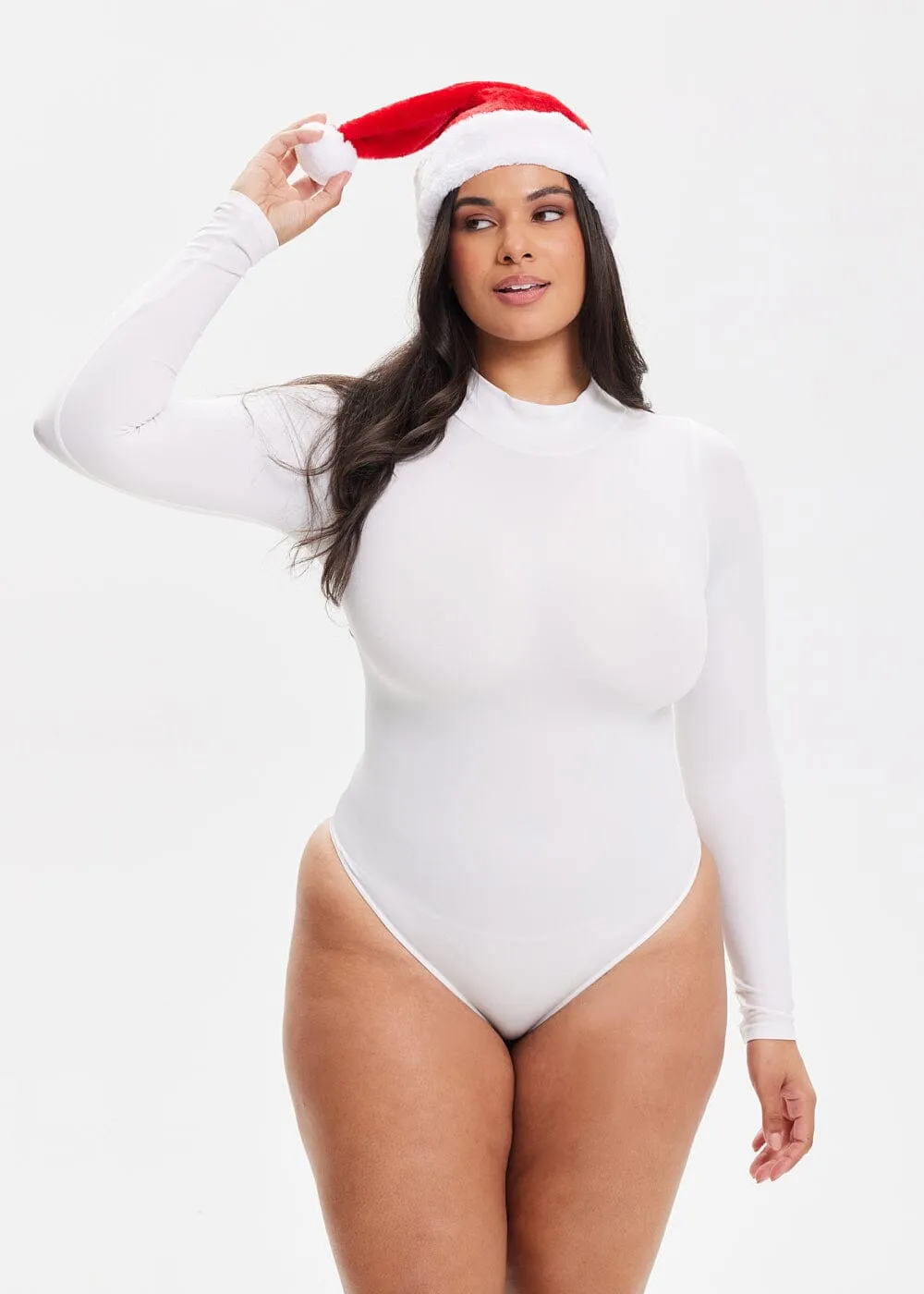 SculptingBodysuit Turtle Neck Thong