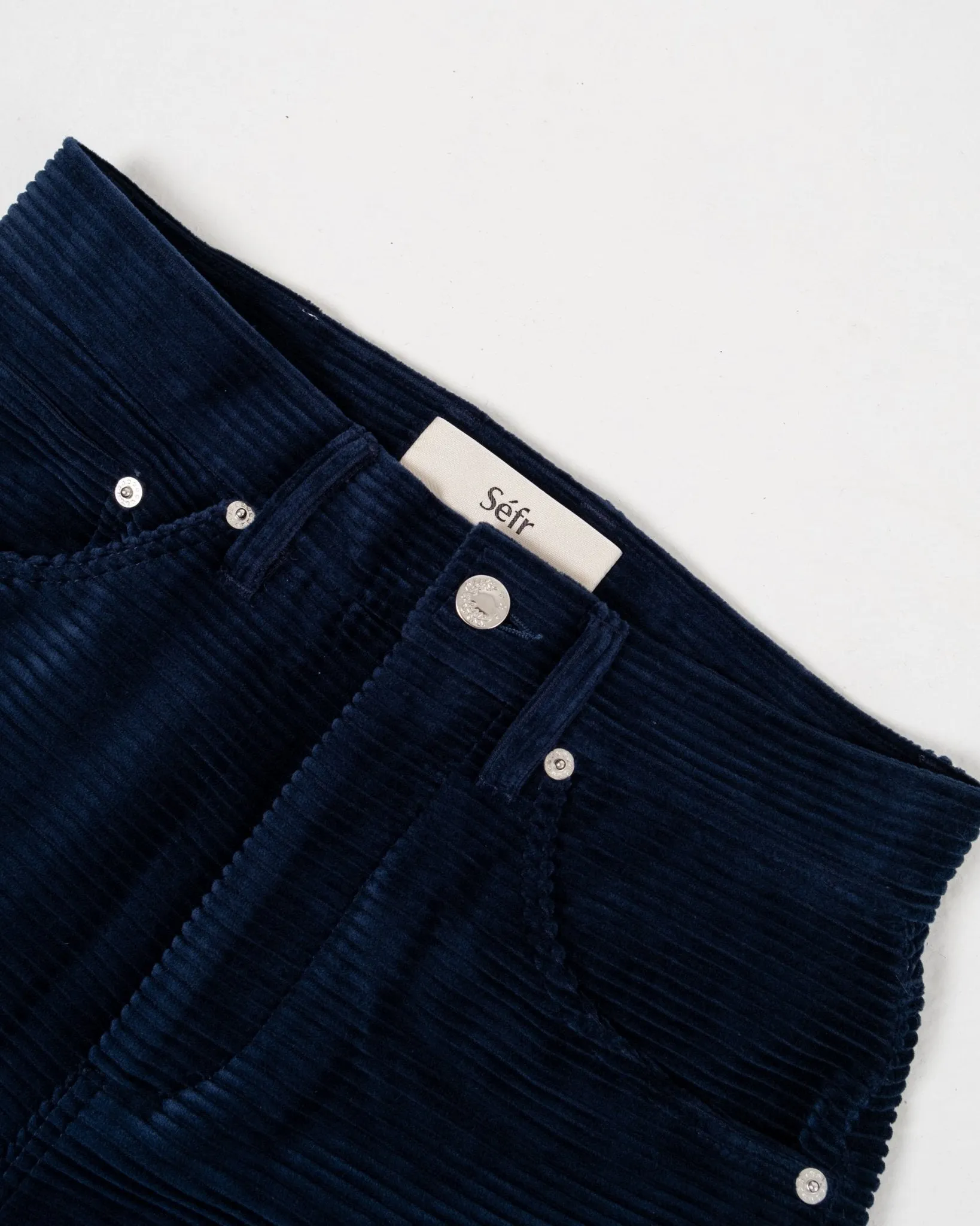 Sin Cord Jeans Navy Blue