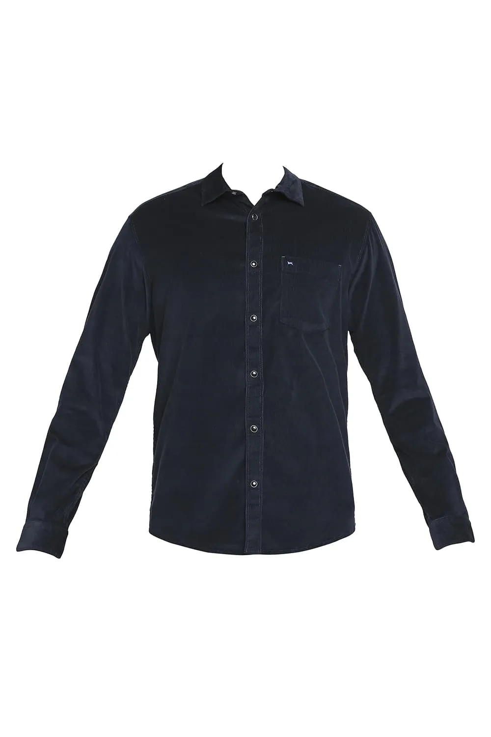 Slim Fit Cotton Corduory Stretch Shirt