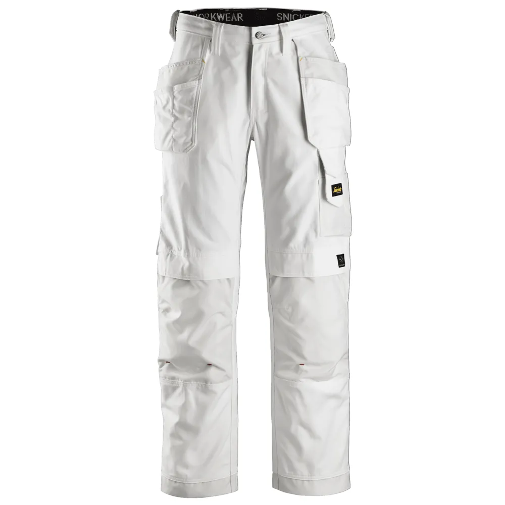 Snickers 3214 Craftsmen Holster Pocket Trousers, Canvas  White